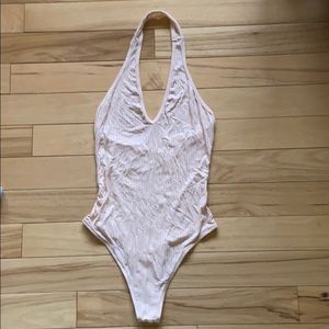 Peach color halter top